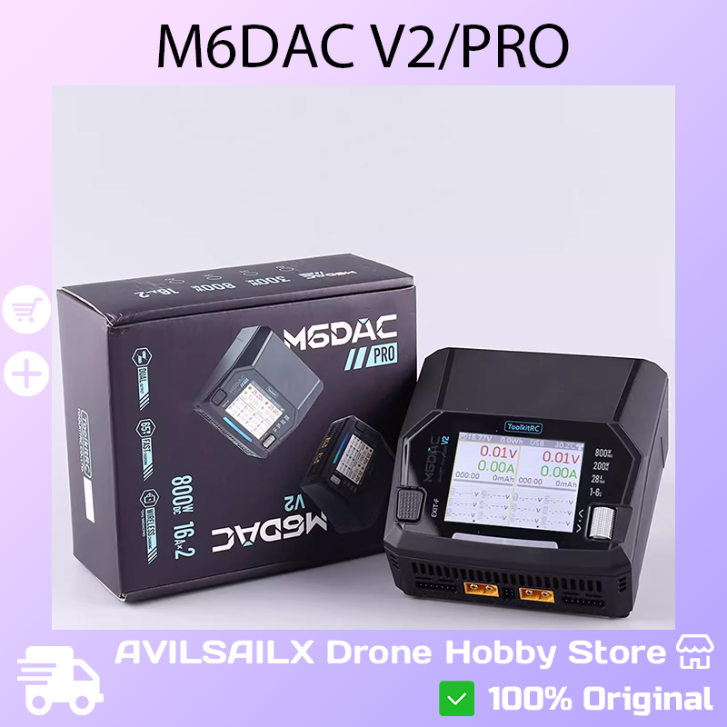 Toolkitrc M6Dac Smart Charger - ToolkitRC M6DAC V2 / Pro Dual