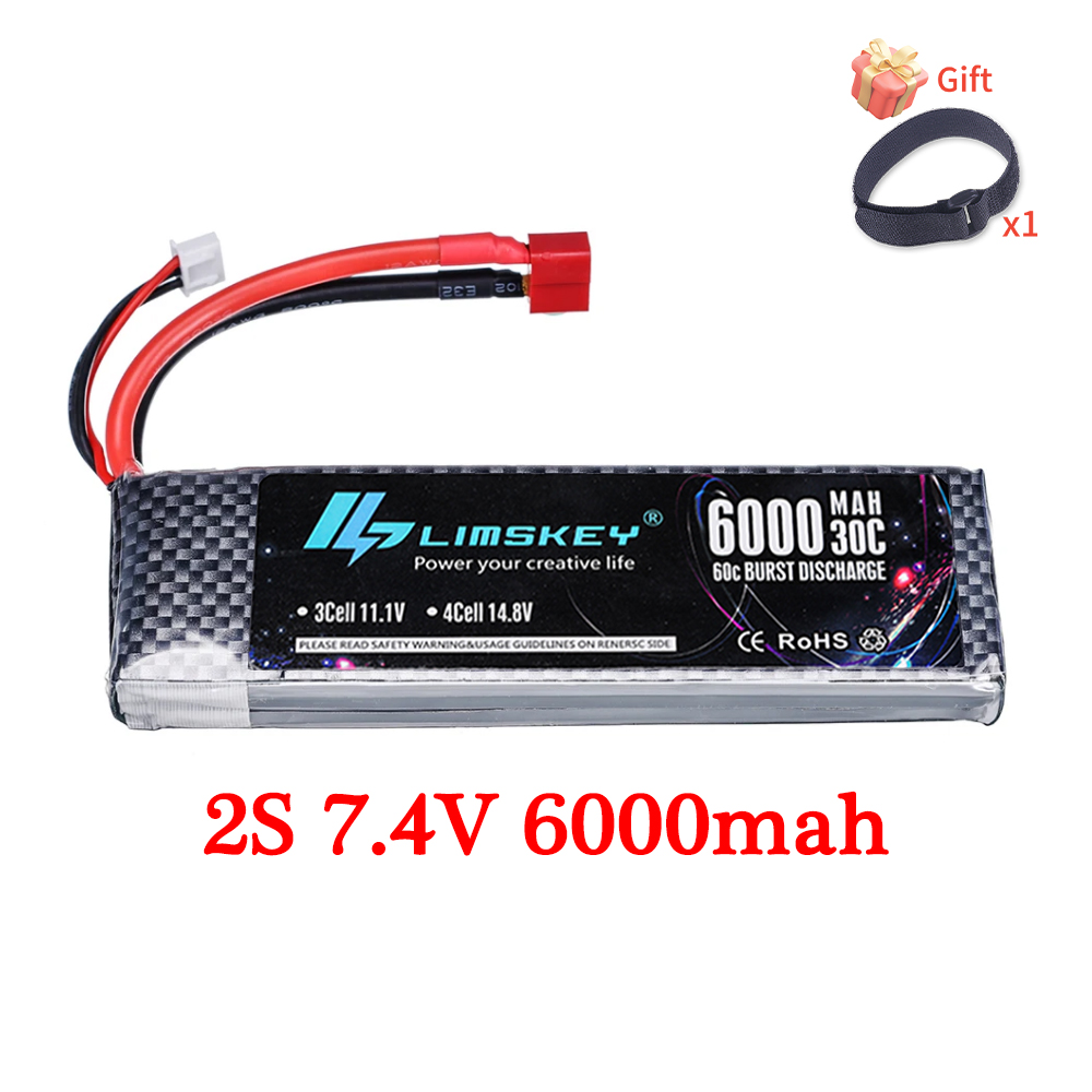 7.4V 11.1V 14.8V 22.2V 6000mAh - 4S Lipo Battery 14.8V 6000Mah recension och pris