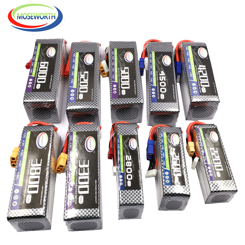 2S 3S 4S 6S 2200 4200 5200 600 - 4S Lipo Battery 14.8V 6000Mah recension och pris